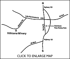 Villicana Winery Location Map